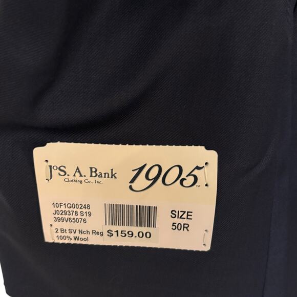 Jos. A. Bank Men's Blazer Sport Coat Two Button Jacket 50 Regular Wool Blue - Picture 4 of 6